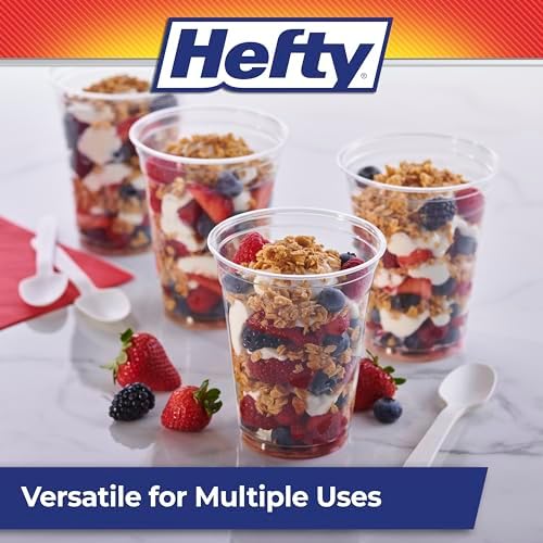 Hefty Party Perfect Clear Plastic Cups, 18oz, 140ct