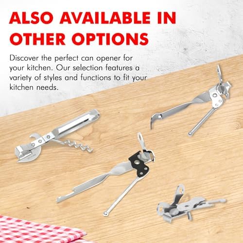 Chef Craft Select Butterfly Can Opener, 4 inches, Nickle Plated