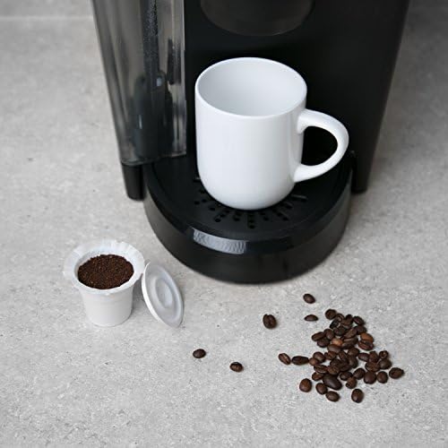 Disposable Paper Coffee Filters 300 Count - Compatible with Keurig, K-Cup machines & other Single Serve Coffee Brewer Reusable K Cups - Use & Make Your Own Pods - Works with All Brands, Gift