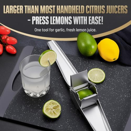Uinxan Garlic Press - 304 Stainless Steel Heavy Duty Mincer & Crusher