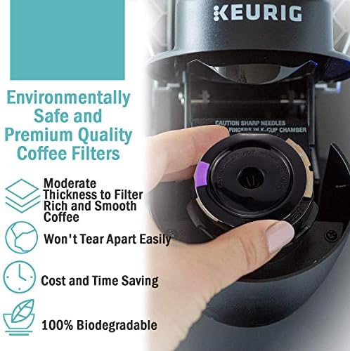 CAPMESSO 2 Reusable K Cups & 300 Unbleached Coffee Filters with Genius Lid