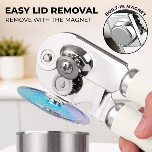 Zulay Kitchen Stainless Steel Swing Open Manual Can Opener Comfortable Grip