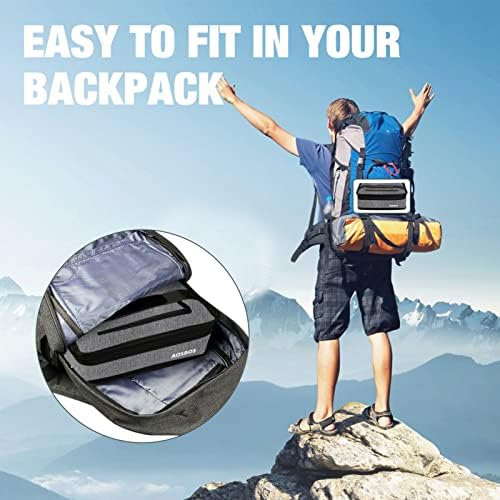 Aosbos Small Insulated Lunch Bag,Compact Lunch Box For Work & Office