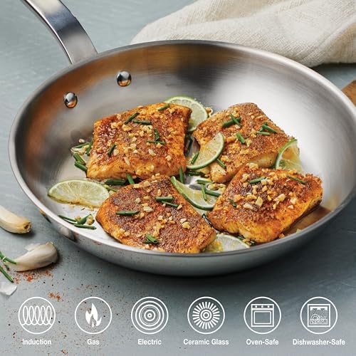 Tramontina Tempo Tri-Ply Base Stainless Steel 7-Piece Pots and Pans Set
