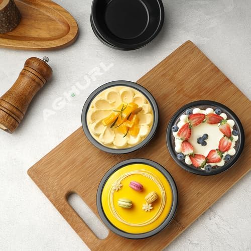 5" Mini Pie Pans, 5 Pack Nonstick Baking Tins for Cake & Meat
