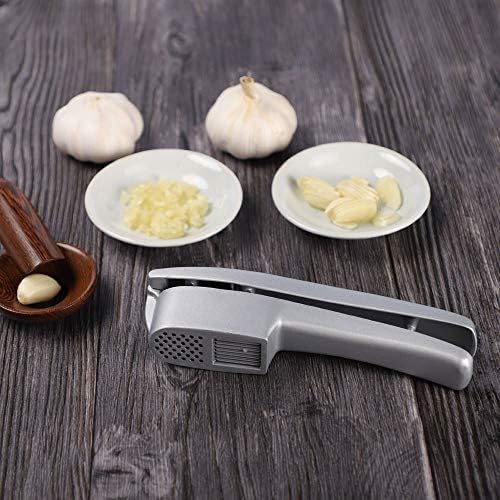 Garlic Press and Slicer 2-in-1, Mincer & Crusher with Peeler