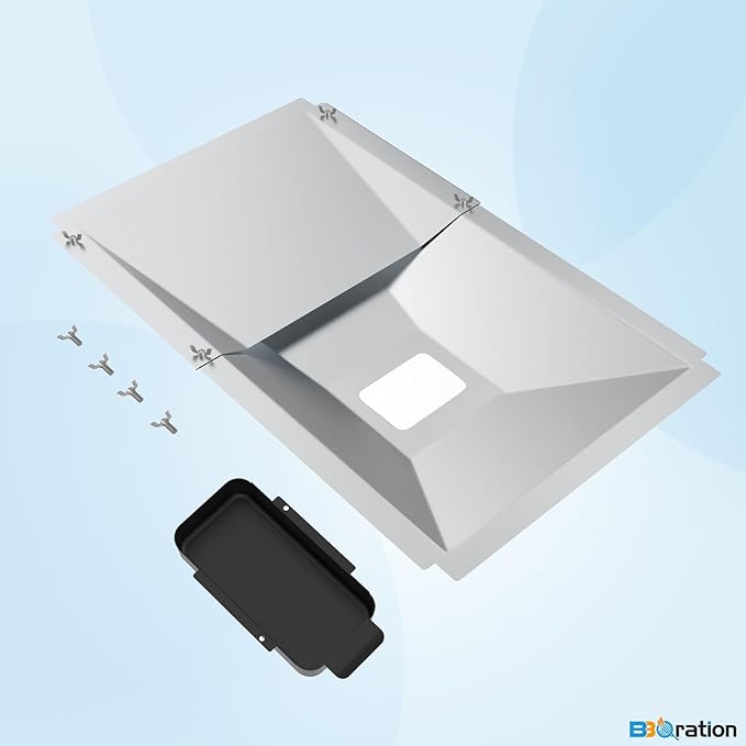 Universal Grease Tray with Catch Pan for Nexgrill Replacement Parts 720-0830H 720-0882A, Charbroil, Dyna Glo, Kenmore, Expect Grill, Drip Pan for 3/4/5 Burner Gas Grill