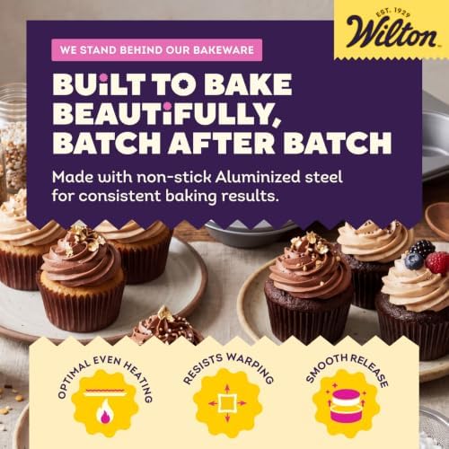 Wilton Everyday Non-Stick Jumbo Muffin Pan, Made Without PFAS, 6-Cup