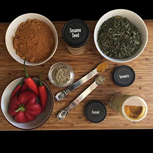 AllSpice Stainless Steel Double Sided Measuring Spoon- 1/2 Teaspoon and 1/4 Teaspoon