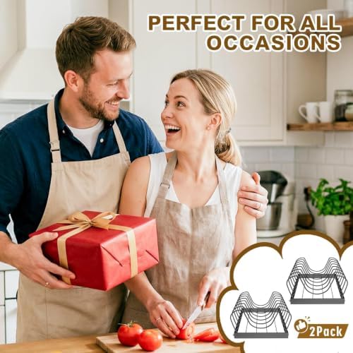 NomNest 2PACK Large Pot Lid Organizers Inside Cabinet, Pots and Pans Organizer Under Cabinet with 16 Adjustable Dividers for Kitchen, Countertop Pan Lid Holder, Rust-Resistant Lid Storage