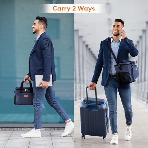 Lifewit Large Lunch Bag, Insulated Lunch Box, Soft Cooler Cooling Tote for Adult Men Women, Dark Blue 24-Can (15L)