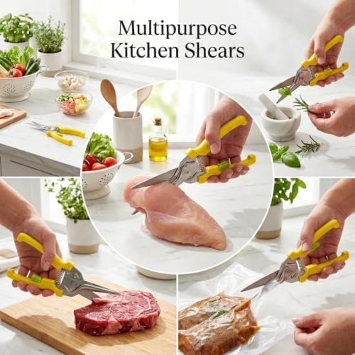 Kitchen Scissors, Stainless Steel Poultry Shears, Sharp Heavy Duty Scissors