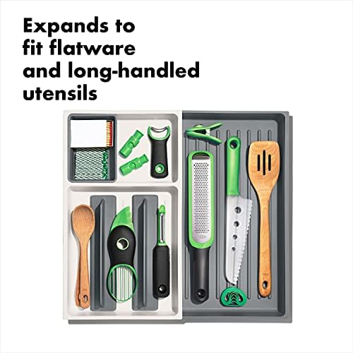 OXO Good Grips Drawer, Large Expandable Kitchen Tool Organizer, White (Pack of 8)