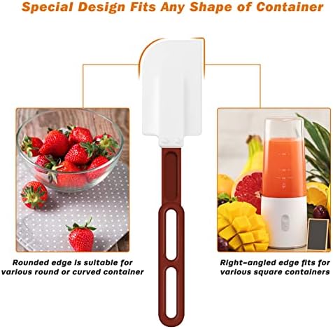 High-Temp Silicone Spatulas, 10'' Commercial Spatula 500°F Heat-Resistant Non-Stick Silicone Scraper, Set of 2 (10-Inch, NSF)