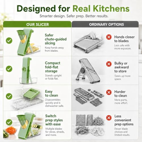 Mandoline Slicer for Kitch,Bigger Size,Adjustable Vegetable Slicer