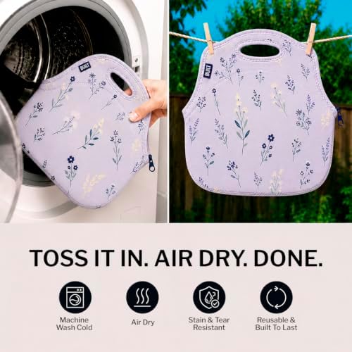 Built Gourmet Getaway Neoprene Lunch Bag - Thistle Ditsy