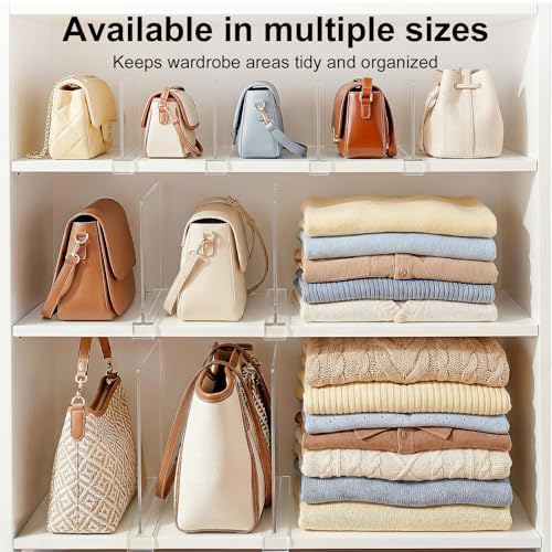 Small Shelf dividers Closet Organizers: 6-inch (Shorter Version)