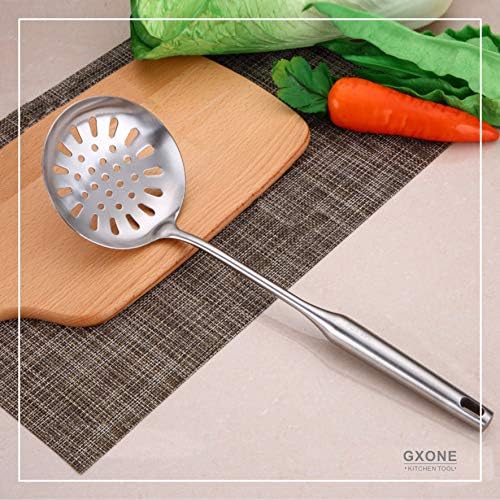 Slotted Spoon,Strainer Skimmer Ladle for Cooking and Frying,15.8Inch