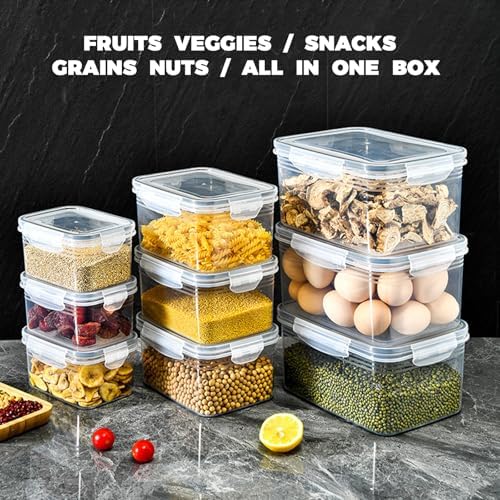 3 Pack Fruit Storage Containers for Fridge with Removable Colander – Airtight Produce Storage Containers with Lids, BPA-Free Berry Keeper for Vegetables, Lettuce & Meal Prep (29oz+59oz+112oz)