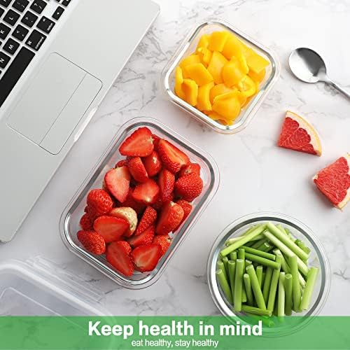 24pc Glass Food Storage Containers with Lids,Glass Meal Prep Containers