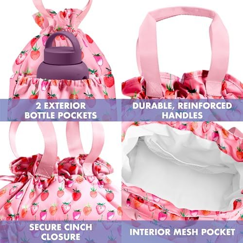 Fit & Fresh Cromwell Cinch Insulated Lunch Bag for Women w/Containers