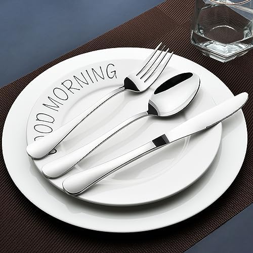 Silverware Set for 8, 40 Piece Stainless Steel Flatware Utensil Cutlery Set