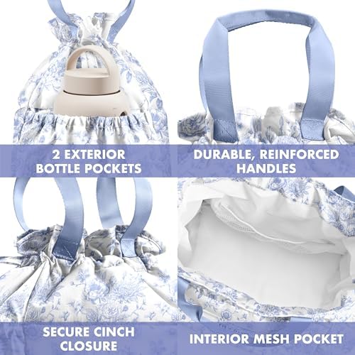 Fit & Fresh Cromwell Cinch Insulated Lunch Bag for Women w/Containers