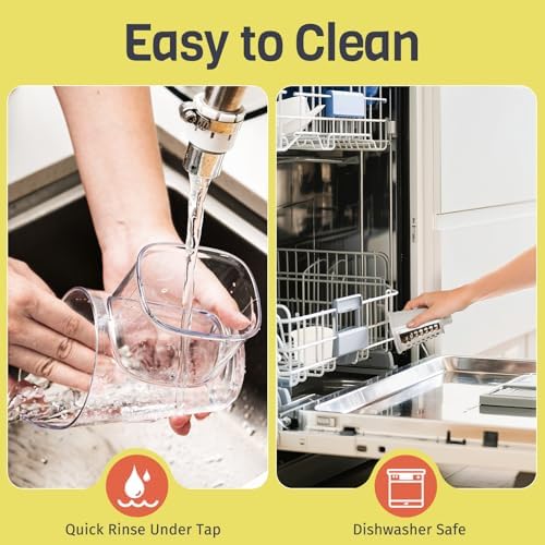 5-in-1 Rotary Cheese Grater Hand Crank, Vegetable Slicer Shredder with 5 Interchangeable Blades, Graters for Kitchen, Safe Kitchen Tool for Cheese, Nuts, Chocolate, White