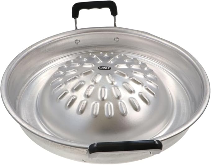 Thai Korean BBQ Grill Pan,Korean Metal Grilling Tray,Stainless Steel Barbecue Grill Topper Camping BBQ Pans Grill Topper Pan Vegetable Pork Beef Meat Tray Pans