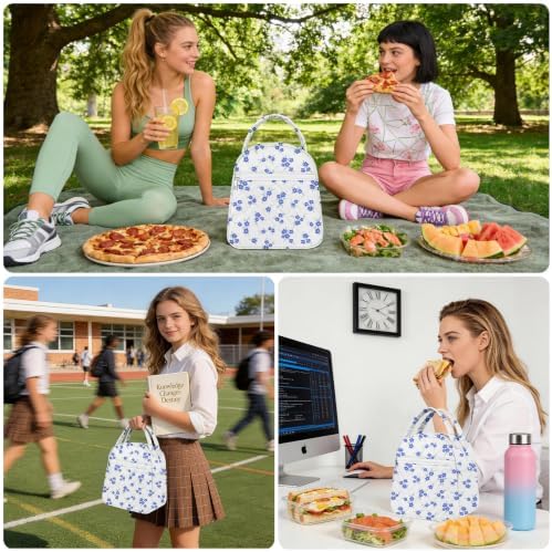 Paquesta Lunch Bag Women Stylish Quilted Lunch Boxes for Adult
