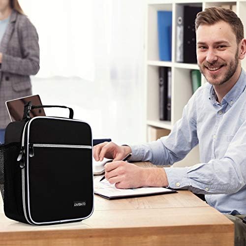 Lunch Bag, Durable Insulated Lunch Box Reusable Adults Tote Bag Lunch Bag for Men, Women, Adults (Black)