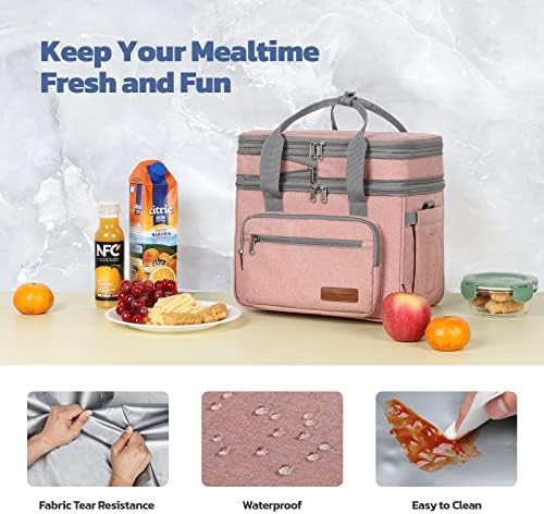 Maelstrom 23L Insulated Lunch Box, Expandable Double Deck Cooler Bag
