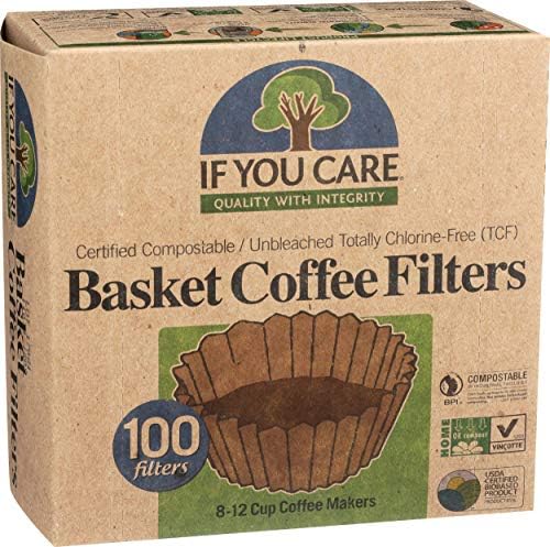 If You Care Coffee Filter Baskets,Fits 8-12 Cup Drip Coffee Makers, 100 count (Pack of 2)