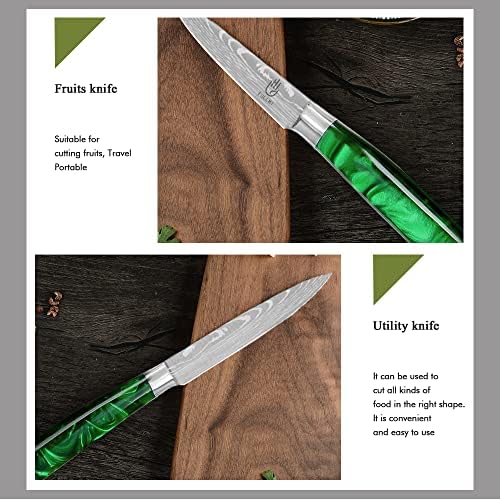 FULLHI Knife Set, 14pcs Japanese Knives Set, Multiple Colour Premium German Stainless Steel Chef Knife Set