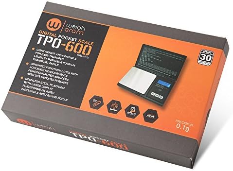 Weigh Gram Digital Pocket Gram Scale 600g x 0.1g High Precision