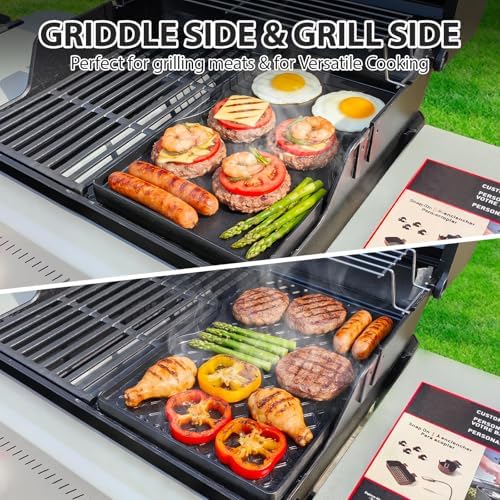 Utheer 7637 Spirit 200 Reversible Griddle, Raised-Side Ceramic