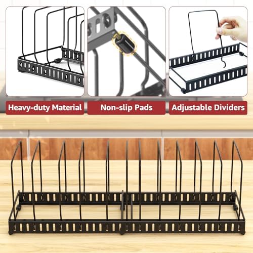 HzTinT Cutting Board and Baking Tray Cookie Sheet Organizer for Cabinet
