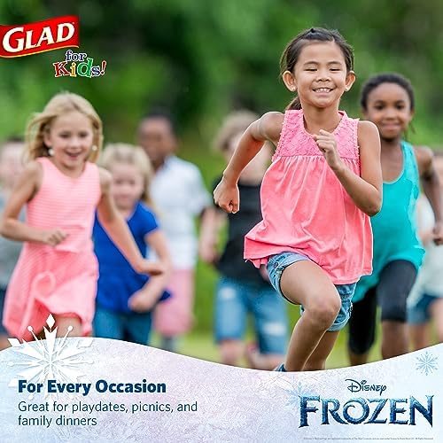 Glad for Kids Disney Frozen Paper Plates, Anna & Elsa, 8.5 in, 40 Count