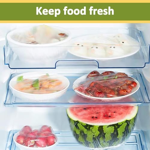 MAQIHAN 300 Bowl Covers for Bread Proofing - Medium Plastic Wrap for Food