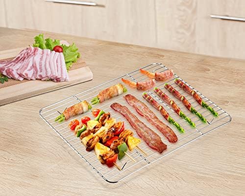 P&P CHEF 4 Pcs Baking Wire Rack for Cooling, 9.7 Inch