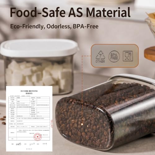 Airtight Coffee Canister with Scoop, 14oz Food Storage Container
