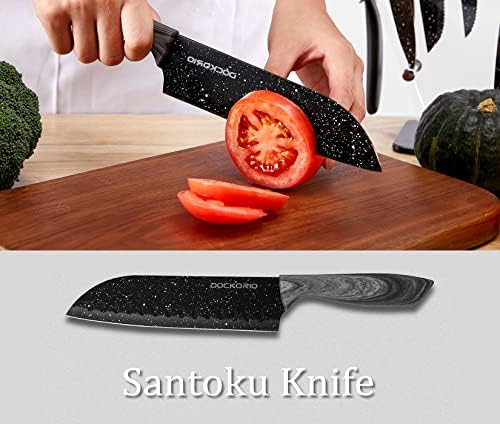 Kitchen Knife Set 19 Piece with Block High Carbon Stainless