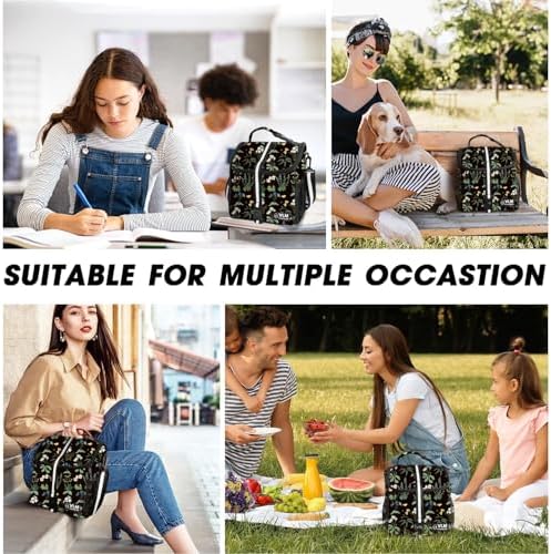 VLM Lunch Box for Women, Insulated Lunch Bag Women, Cute Floral Lunch Tote