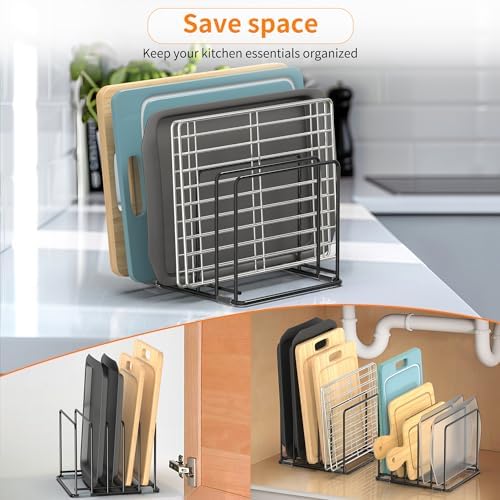 Cutting Board Organizer, Kitchen Cabinet Organizer