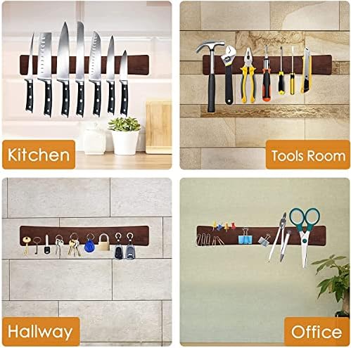 HOSHANHO Magnetic Knife Strips, Magnetic Knife Holder for Wall 16 Inch
