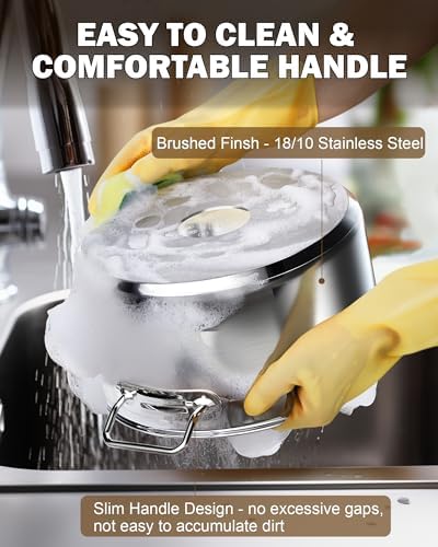 Cooks Standard Professional 8 Quart Stainless Steel Stock Pot with Lid