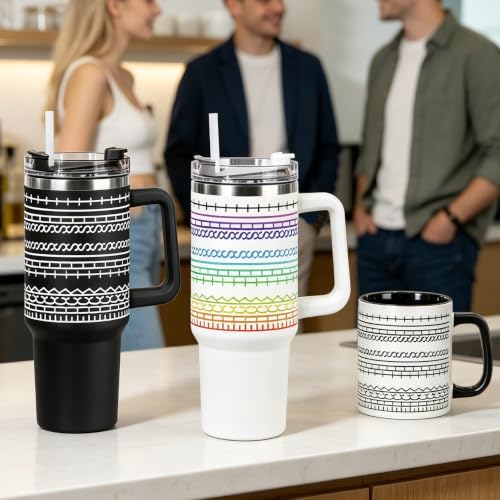 40oz Stainless Steel Large Insulated Tumblers With Handles Lids And Straws