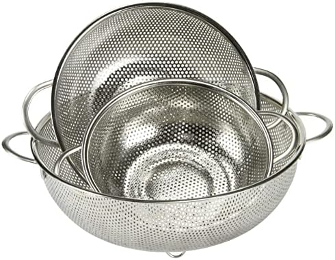 Chef Craft Select Microperforated Colander, 5 Quart, Stainless Steel (Pack of 4)