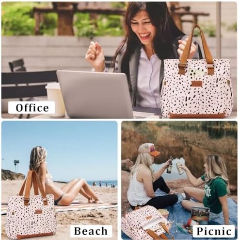 HSHRICH Insulated Lunch Bag Women - Large Tote Lunch Box For Work