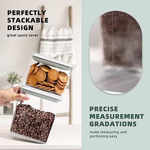 Airtight Food Storage Containers, 8-Piece Pantry Organizer Set